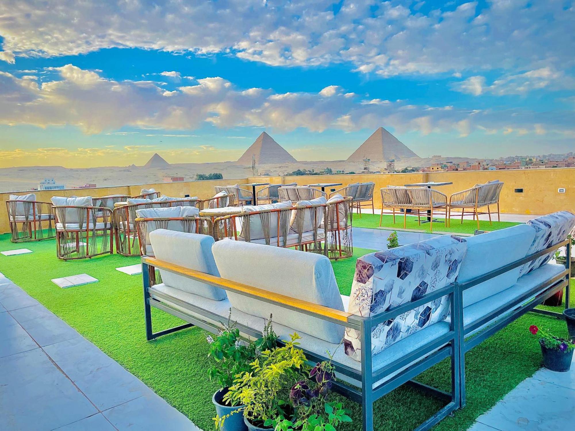 Palm Pyramids View Hotel Kafrat al Jabal ภายนอก รูปภาพ